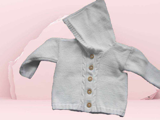 Strickjacke Baby Weiß Größe 62/68 3-6 month - Shop Pekusch