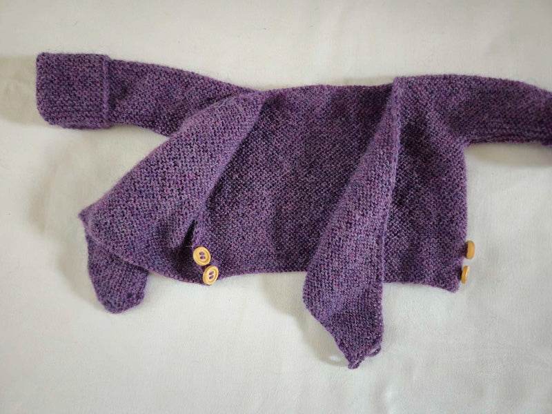 Alpaka Wickeljacke Baby Lila Größe 62/68 3-6 month - Shop Pekusch