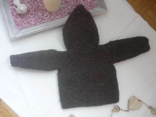 Strickjacke Baby Bio Graubraun Größe 62/68 3-6 month - Shop Pekusch